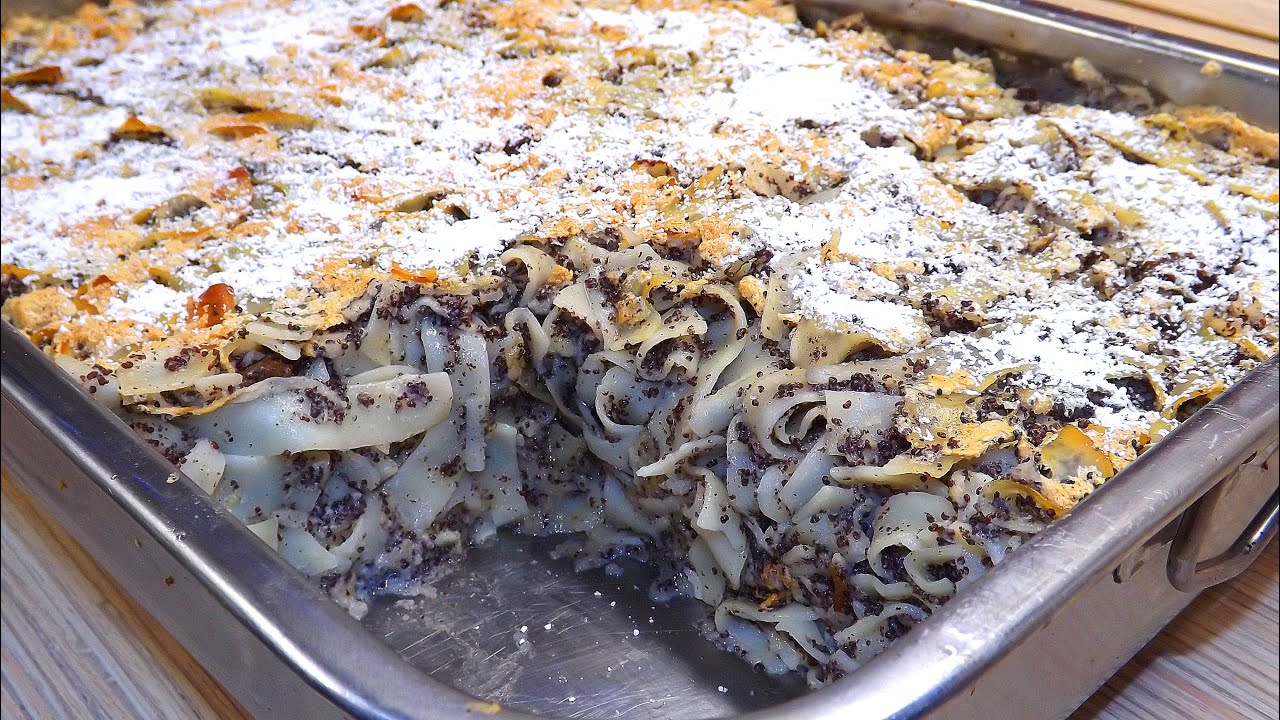 Almás mákos rakott tészta recept