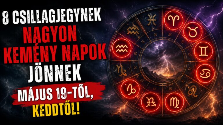 8 csillagjegynek nagyon kemény napok jönnek május 19-től, keddtől